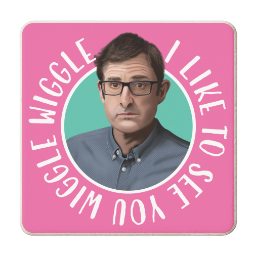 Louis Theroux - personalised beer coaster by AbiGoLucky