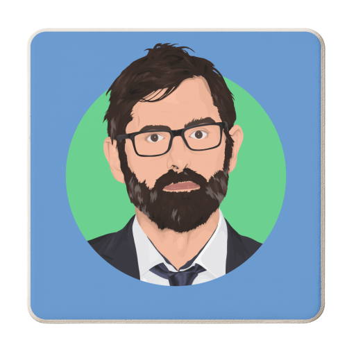 Louis Theroux - personalised beer coaster by Pink and Pip