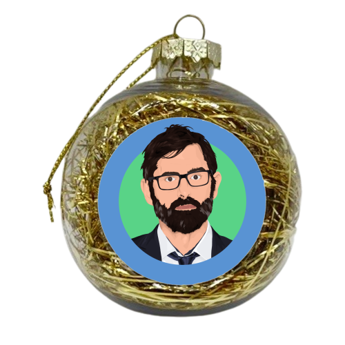 Louis Theroux - xmas bauble by Pink and Pip