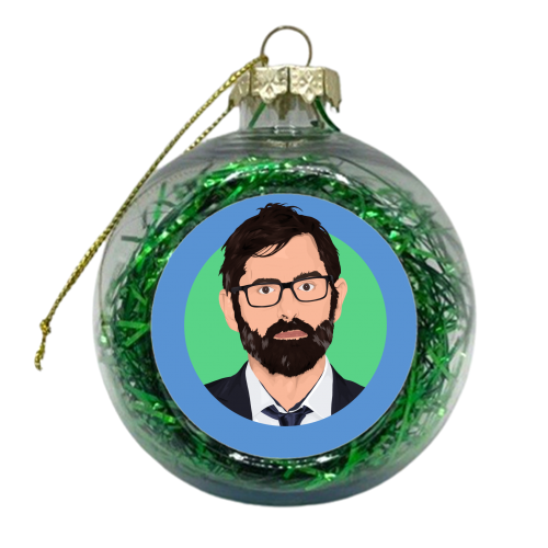Louis Theroux - xmas bauble by Pink and Pip