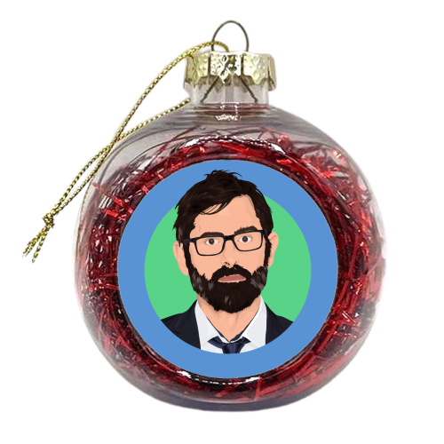 Louis Theroux - xmas bauble by Pink and Pip