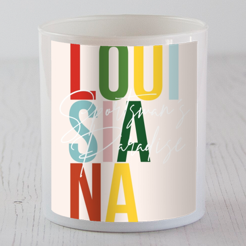 Louisiana "Sportsmans Paradise" Color State - scented candle by Toni Scott