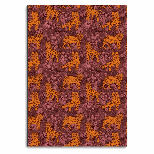 Lounging Tigers - personalised A4, A5, A6 notebook by Dawn Welch