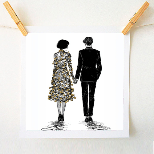 Love at Christmas - A1 - A4 art print by DejaReve
