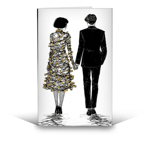 Love at Christmas - funny greeting card by DejaReve