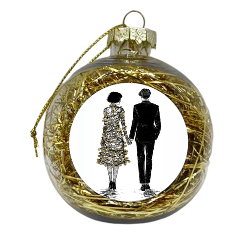 Love at Christmas - xmas bauble by DejaReve