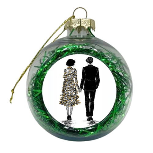 Love at Christmas - xmas bauble by DejaReve