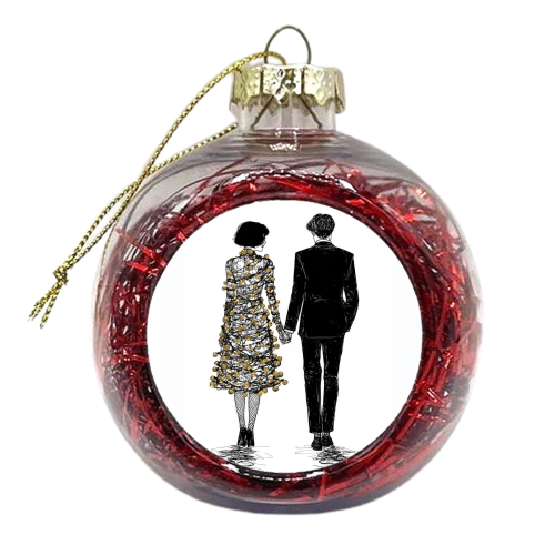 Love at Christmas - xmas bauble by DejaReve