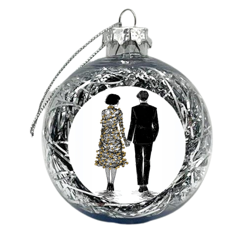 Love at Christmas - xmas bauble by DejaReve