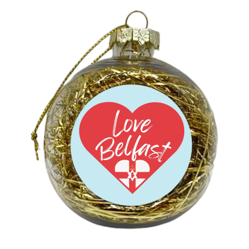 LOVE BELFAST HEART - xmas bauble by AP