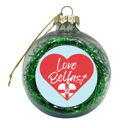 LOVE BELFAST HEART - xmas bauble by AP