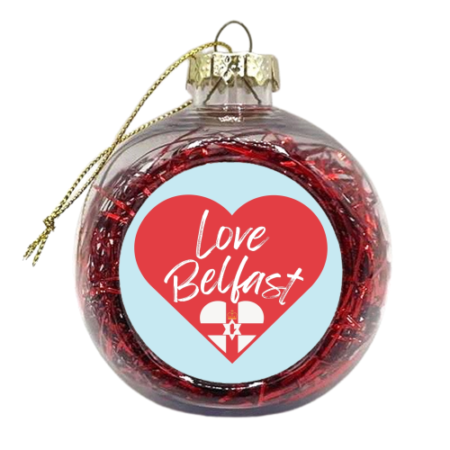 LOVE BELFAST HEART - xmas bauble by AP