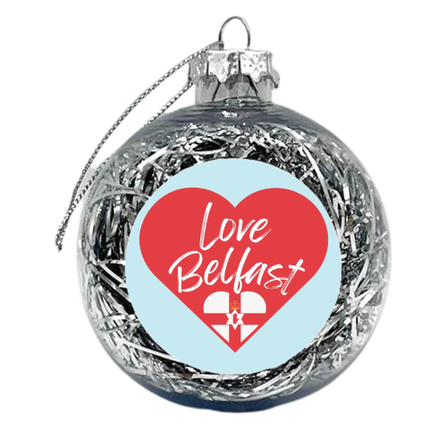 LOVE BELFAST HEART - xmas bauble by AP