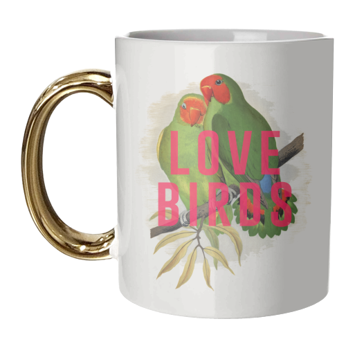 Love Birds - unique mug by The 13 Prints