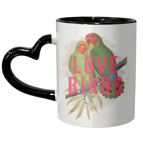 Love Birds - unique mug by The 13 Prints
