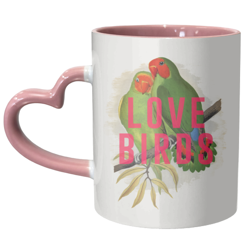 Love Birds - unique mug by The 13 Prints
