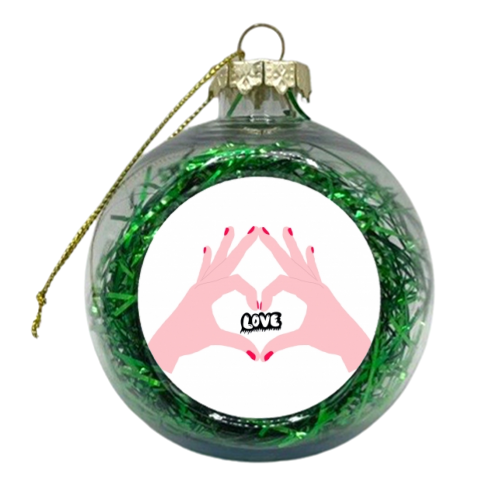 LOVE - xmas bauble by Marine de Quénetain