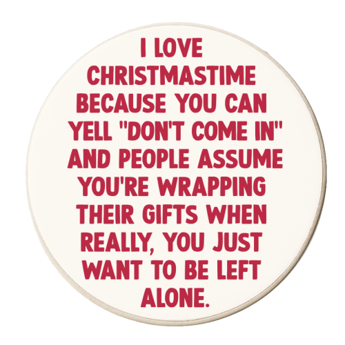 Love Christmastime - personalised beer coaster by Pink and Pip