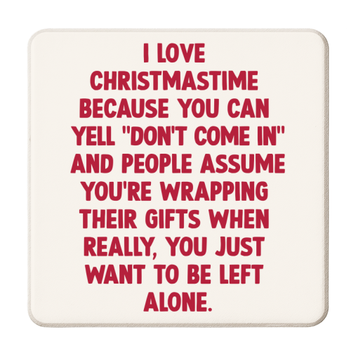 Love Christmastime - personalised beer coaster by Pink and Pip