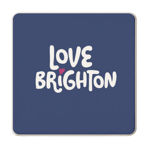 Love Cities:Brighton - personalised beer coaster by Giddy Kipper