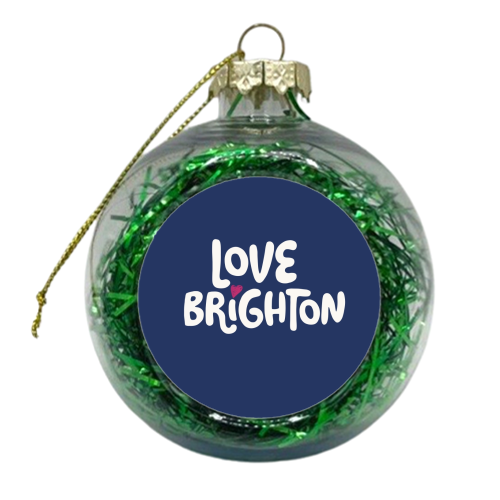 Love Cities:Brighton - xmas bauble by Giddy Kipper