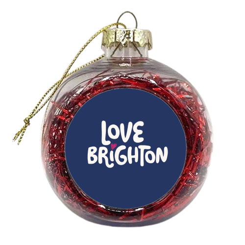 Love Cities:Brighton - xmas bauble by Giddy Kipper