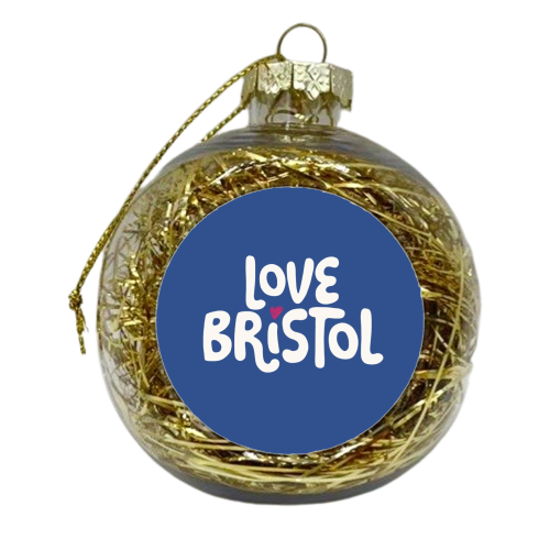 Love Cities: Bristol - xmas bauble by Giddy Kipper