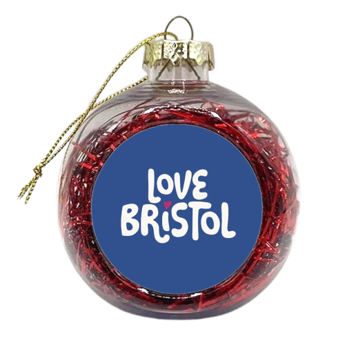 Love Cities: Bristol - xmas bauble by Giddy Kipper