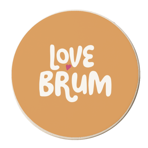 Love Cities: Brum - personalised beer coaster by Giddy Kipper