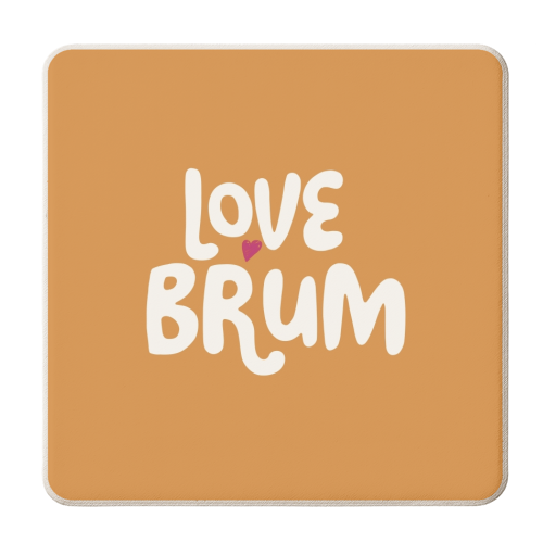 Love Cities: Brum - personalised beer coaster by Giddy Kipper