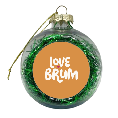 Love Cities: Brum - xmas bauble by Giddy Kipper