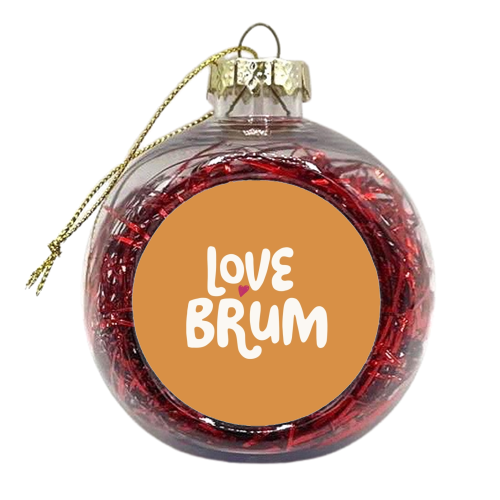 Love Cities: Brum - xmas bauble by Giddy Kipper