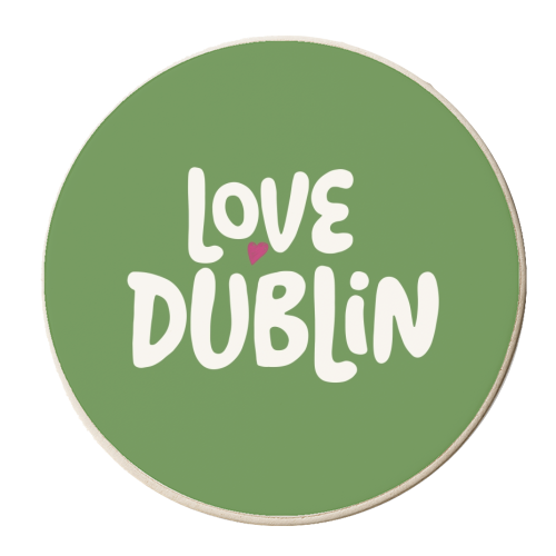 Love Cities: Dublin - personalised beer coaster by Giddy Kipper