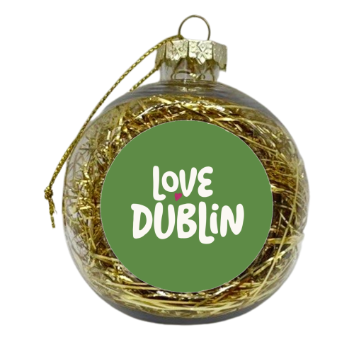 Love Cities: Dublin - xmas bauble by Giddy Kipper