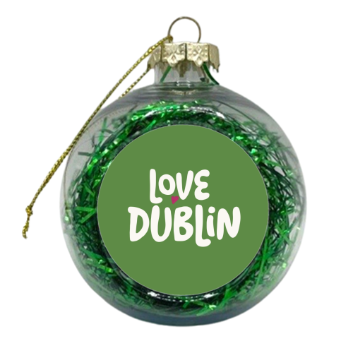 Love Cities: Dublin - xmas bauble by Giddy Kipper