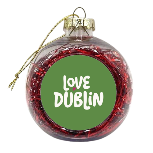 Love Cities: Dublin - xmas bauble by Giddy Kipper