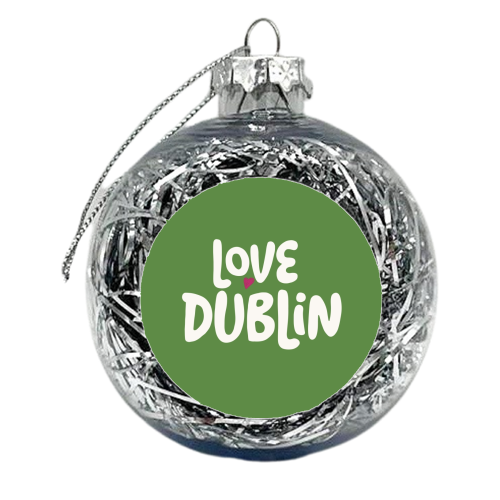 Love Cities: Dublin - xmas bauble by Giddy Kipper