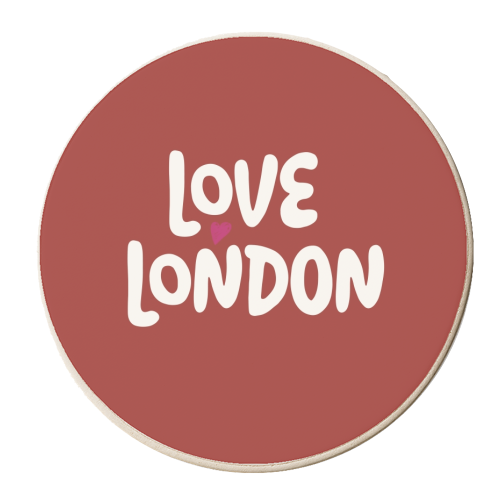 Love Cities: London - personalised beer coaster by Giddy Kipper