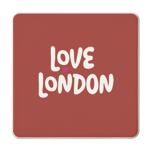 Love Cities: London - personalised beer coaster by Giddy Kipper