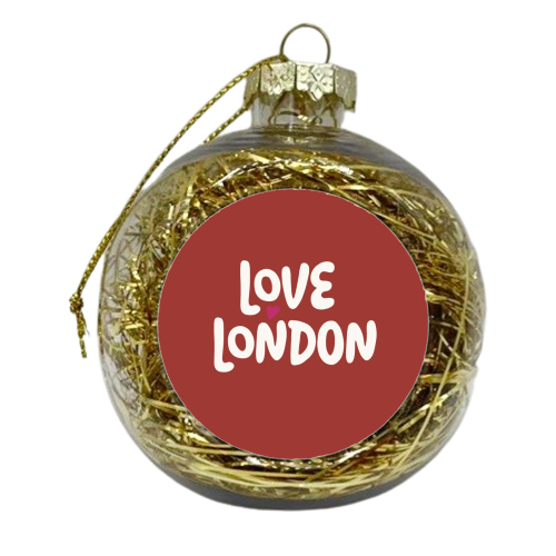 Love Cities: London - xmas bauble by Giddy Kipper