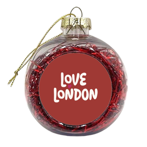 Love Cities: London - xmas bauble by Giddy Kipper