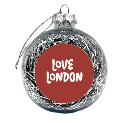 Love Cities: London - xmas bauble by Giddy Kipper