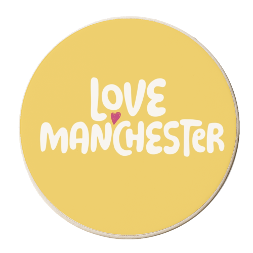 Love Cities: Manchester - personalised beer coaster by Giddy Kipper