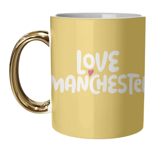 Love Cities: Manchester - unique mug by Giddy Kipper