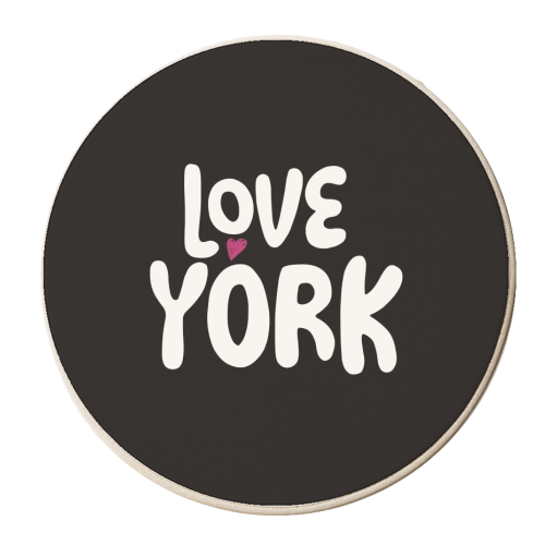 Love Cities: York - personalised beer coaster by Giddy Kipper
