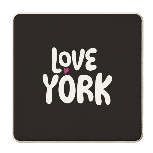 Love Cities: York - personalised beer coaster by Giddy Kipper