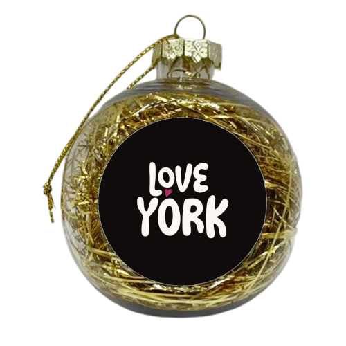 Love Cities: York - xmas bauble by Giddy Kipper