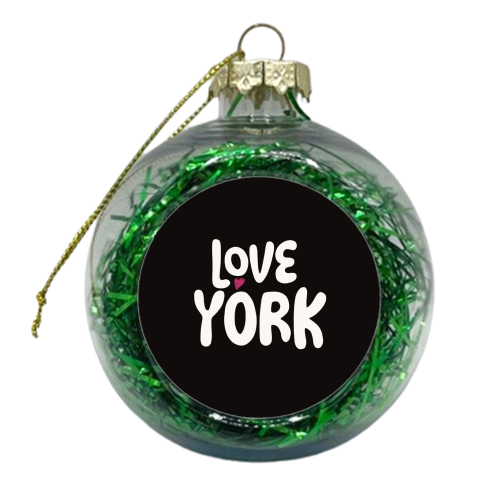 Love Cities: York - xmas bauble by Giddy Kipper