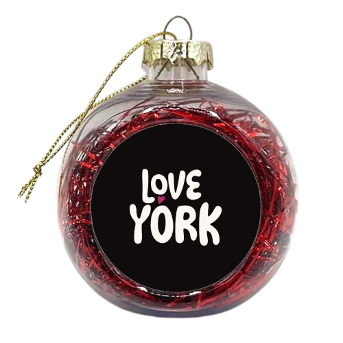Love Cities: York - xmas bauble by Giddy Kipper