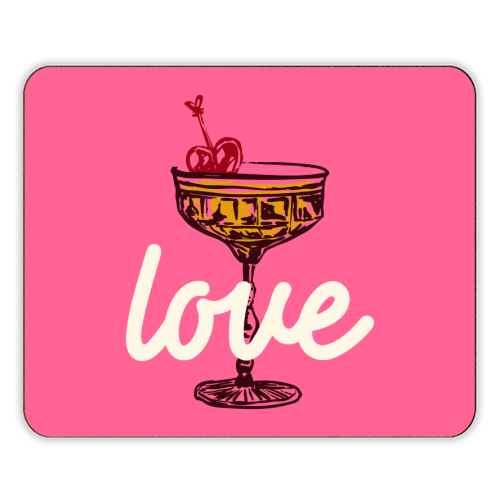 Love Cocktail Illustration - designer placemat by EZbie